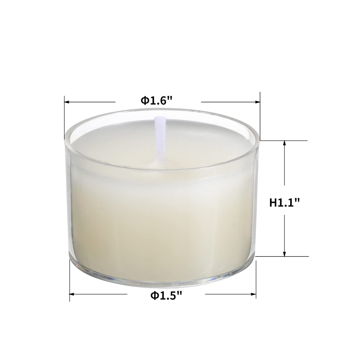 Qinxiang tea light with warm soft flame ideal for cozy dinners.
