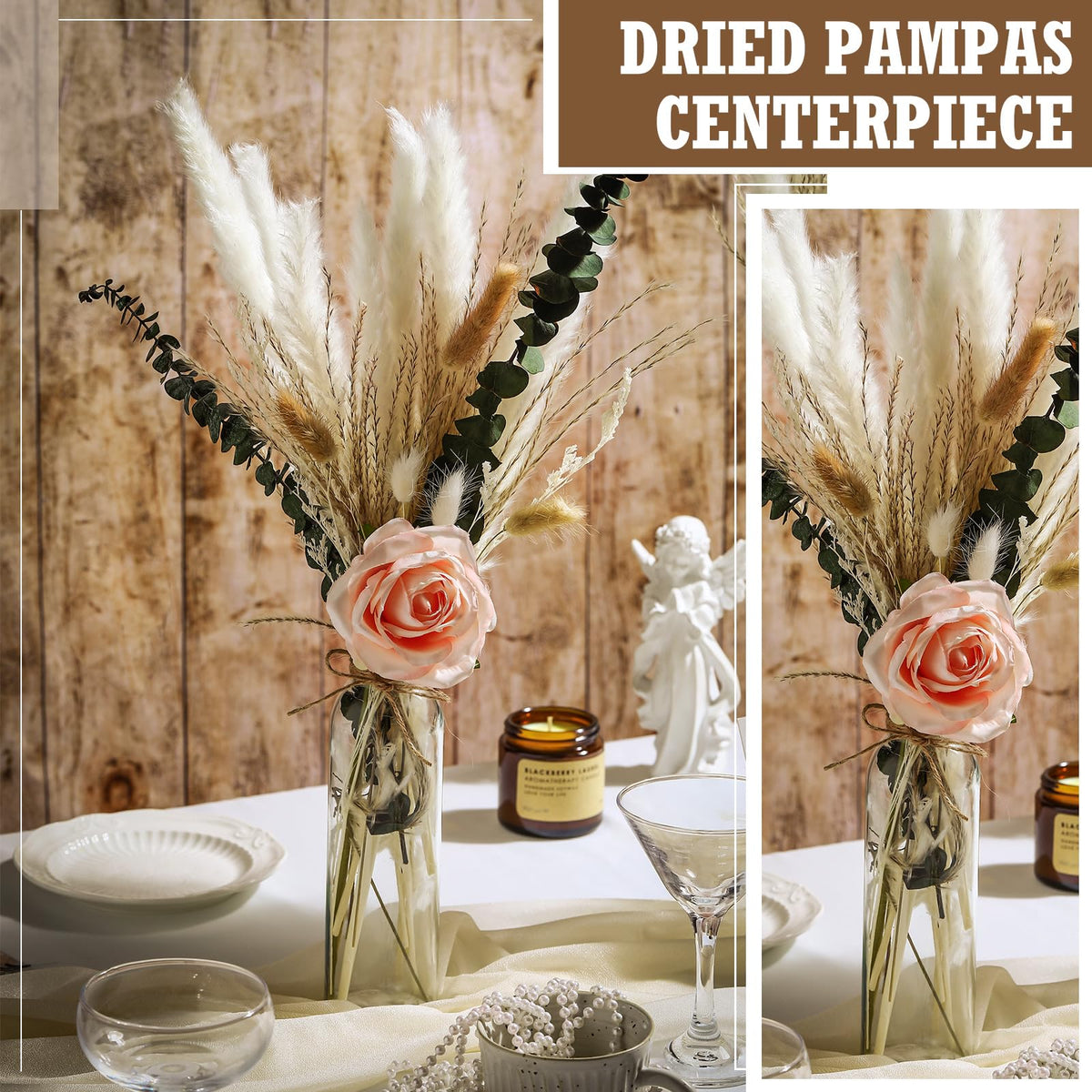 Qinyoung linen rope ties the jars for a rustic farmhouse vibe.
