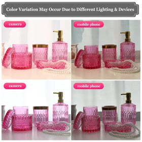 QIQU hot-pink glass texture close-up showcases craftsmanship.
