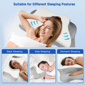 QIUBABYO high-density memory foam core offers durable, cushioned support.