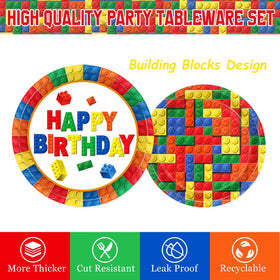 QIYANPAX building block cups, fun design with simple disposal for party ease