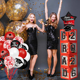 QIYANPAX So Proud of You wording adds heartfelt flair to party decor.