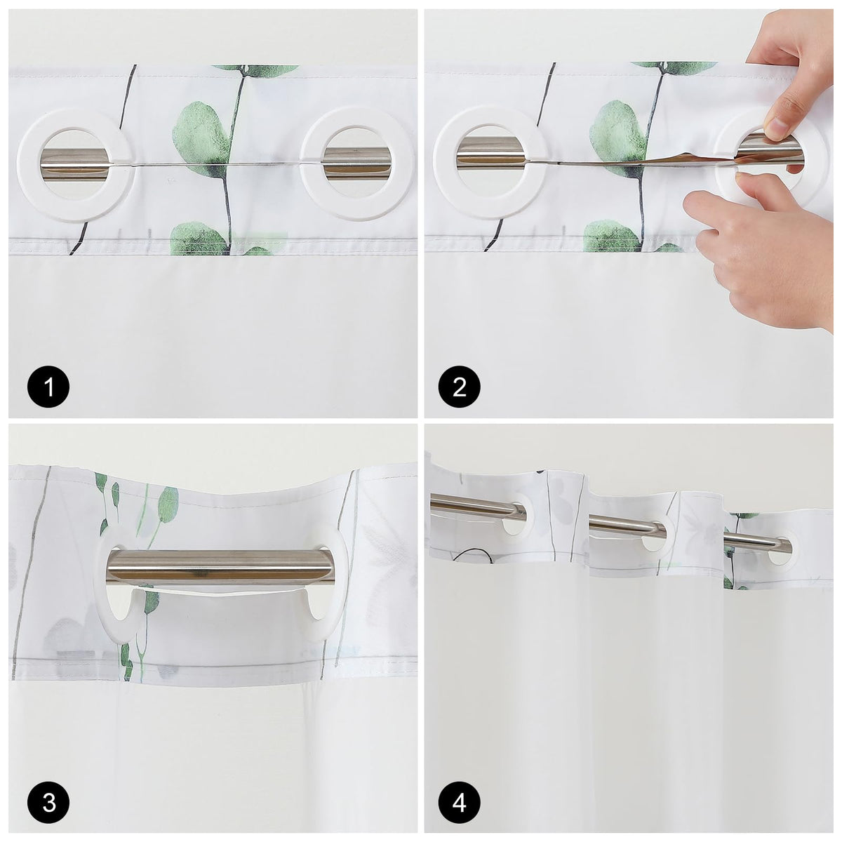 QiyI Machine washable curtain cleans easily in cold water.