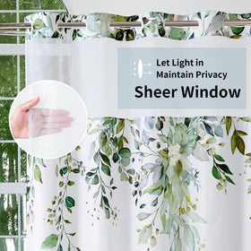 QiyI top sheer window lets in light while preserving privacy and airflow.