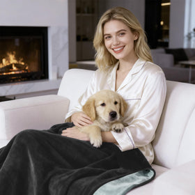 QiyI Waterproof Blanket sofa cover shields the couch from messes and pet stains
