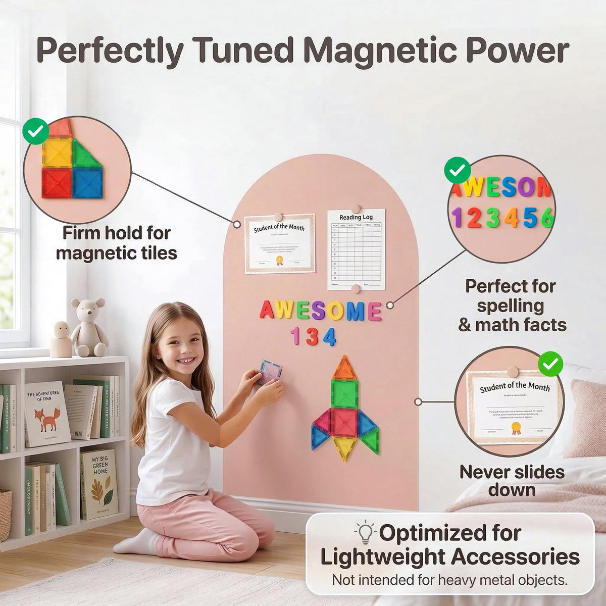 Qiytecno 5-minute install highlights quick setup on smooth walls.