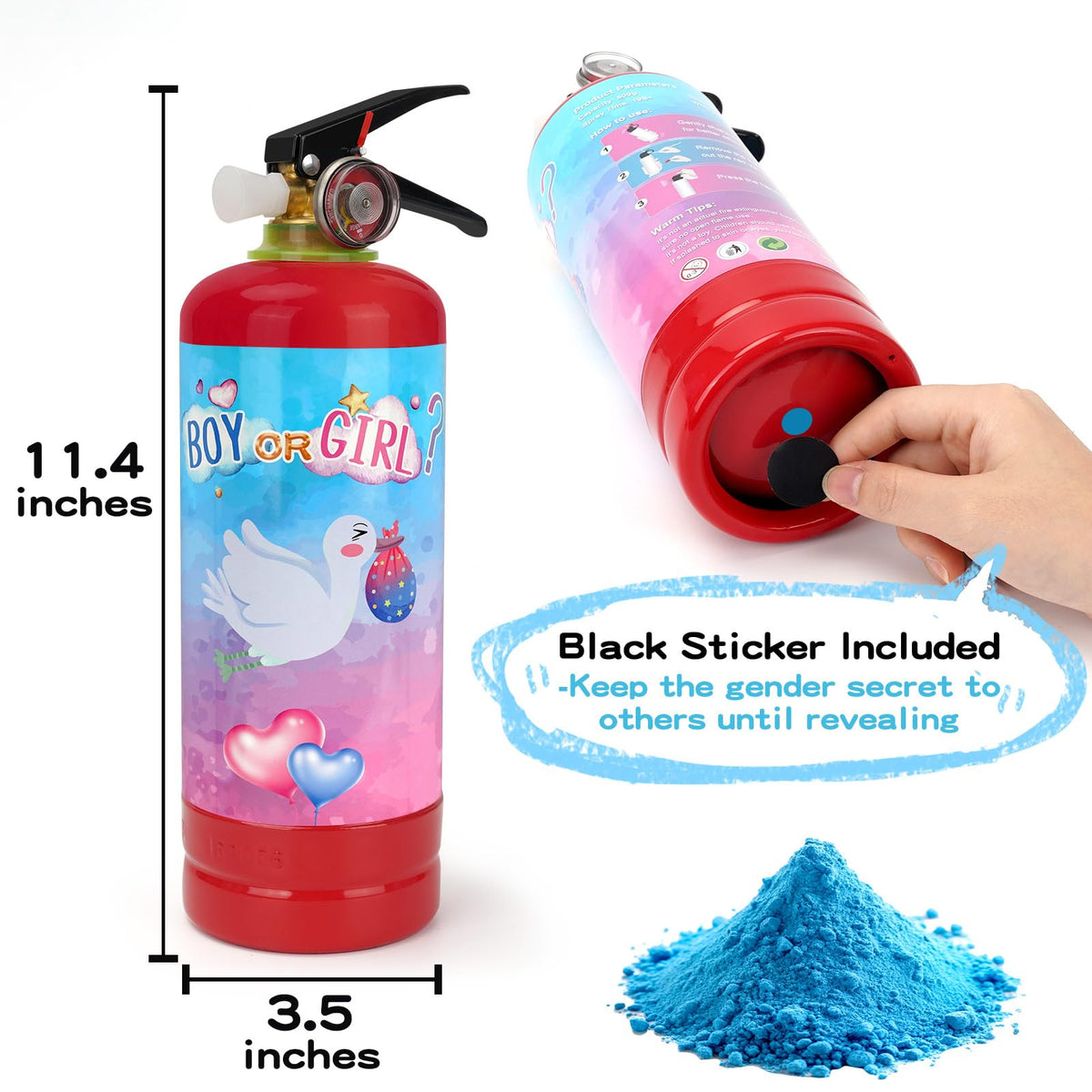 QIYVLOS black stickers cover the color until the reveal