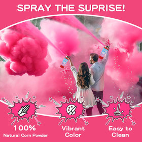 Qiyvlos color powder spray reaches 26 feet for an impressive reveal moment.