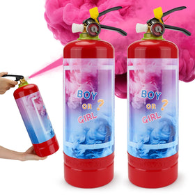 QIYVLOS giant gender reveal fire extinguisher pink powder two-pack for dramatic reveals