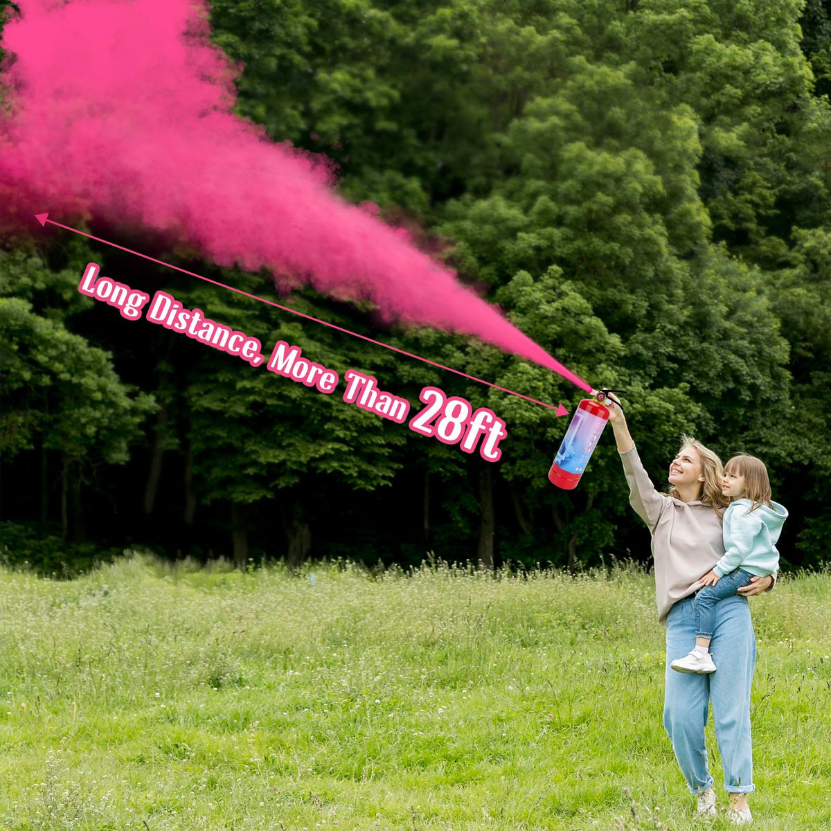 QIYVLOS 28ft spray distance captures reveal from far away