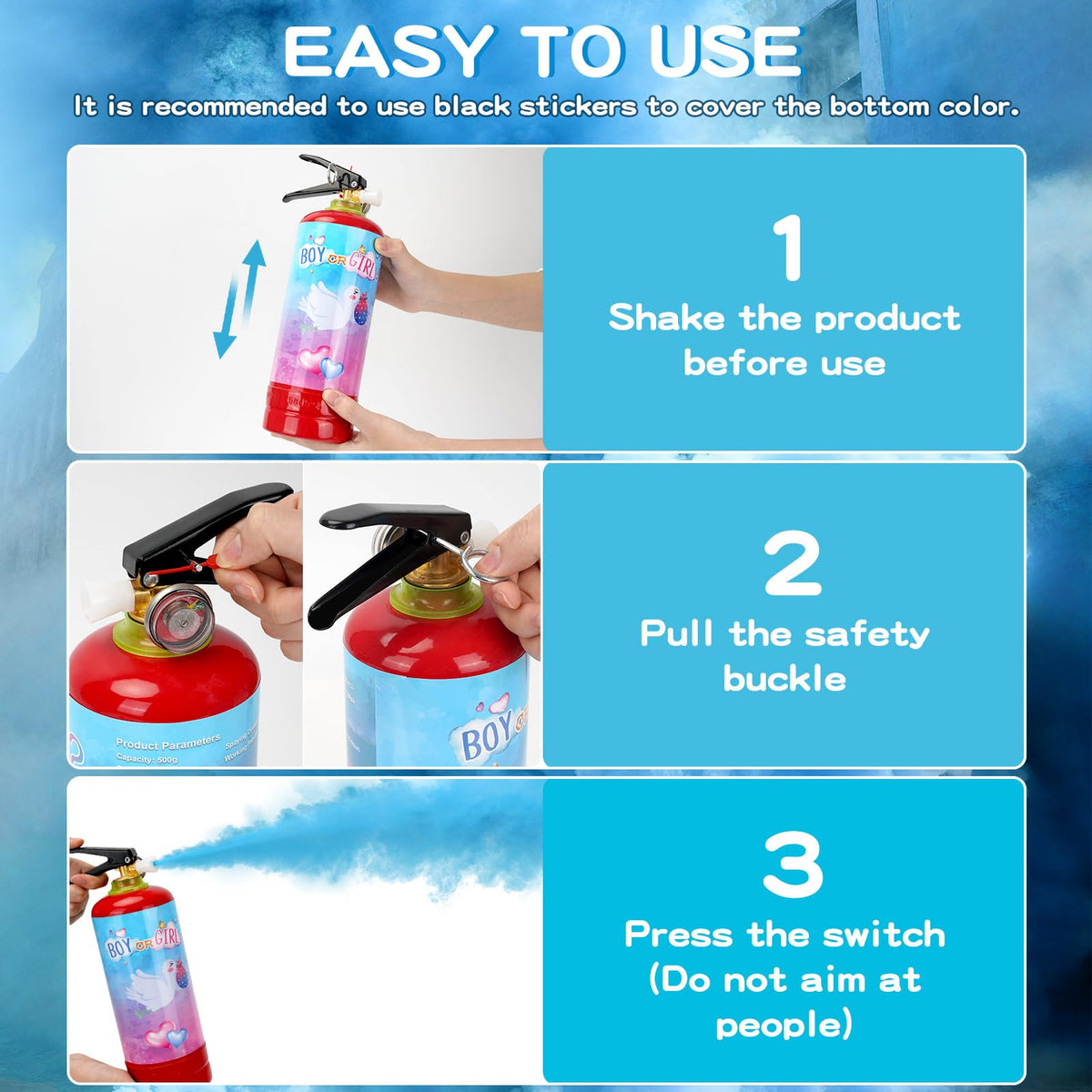 QIYVLOS easy cleanup with water after powder dispersal