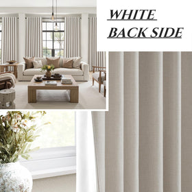 QJmydeco ready-made drapery includes rings and hooks for quick installation