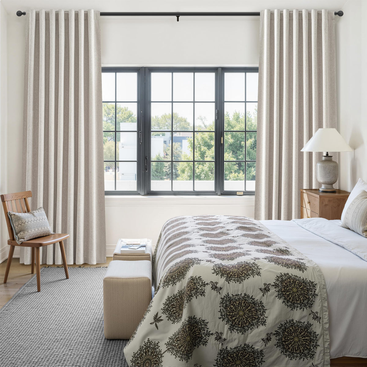QJmydeco flax linen texture detail highlights premium fabric quality