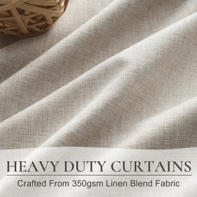 QJmydeco two-panel set with rings and hooks enables easy hanging