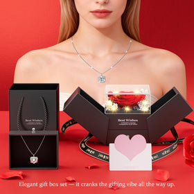 Qnxoat r durable preserved rose keeps love memory alive