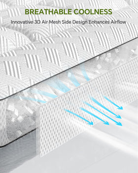 Qocismile topper fill close-up demonstrating supportive shredded memory foam.