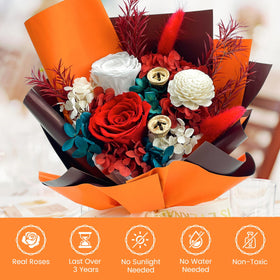 QOEAZY long-lasting flower display for home or office