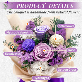 QOEAZY preserved arrangement ideal for Mother's Day or anniversaries