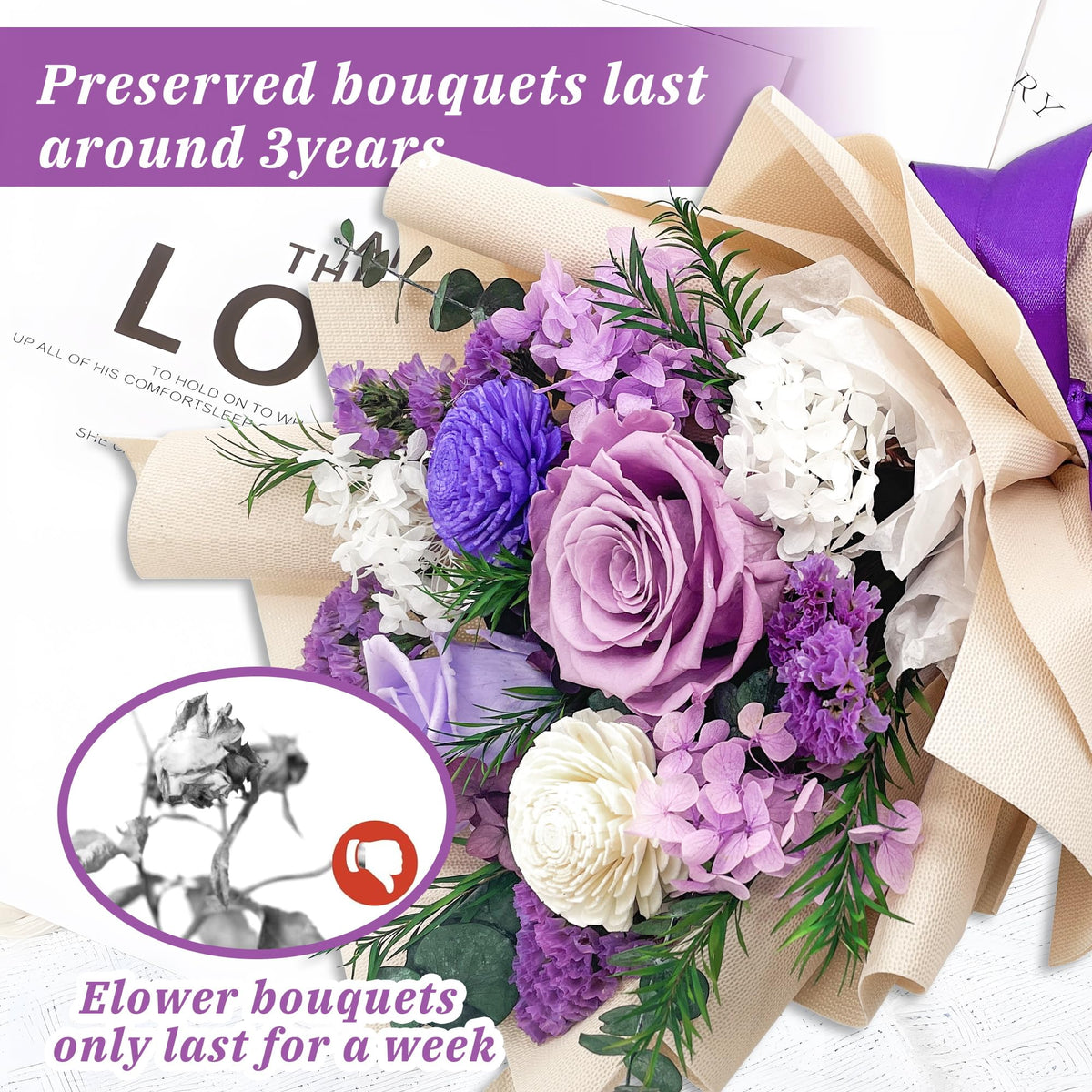 QOEAZY premium bouquet centerpiece suitable for weddings and celebrations