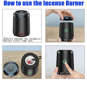 Qomkky compact device with USB power for travel, office, or small rooms.