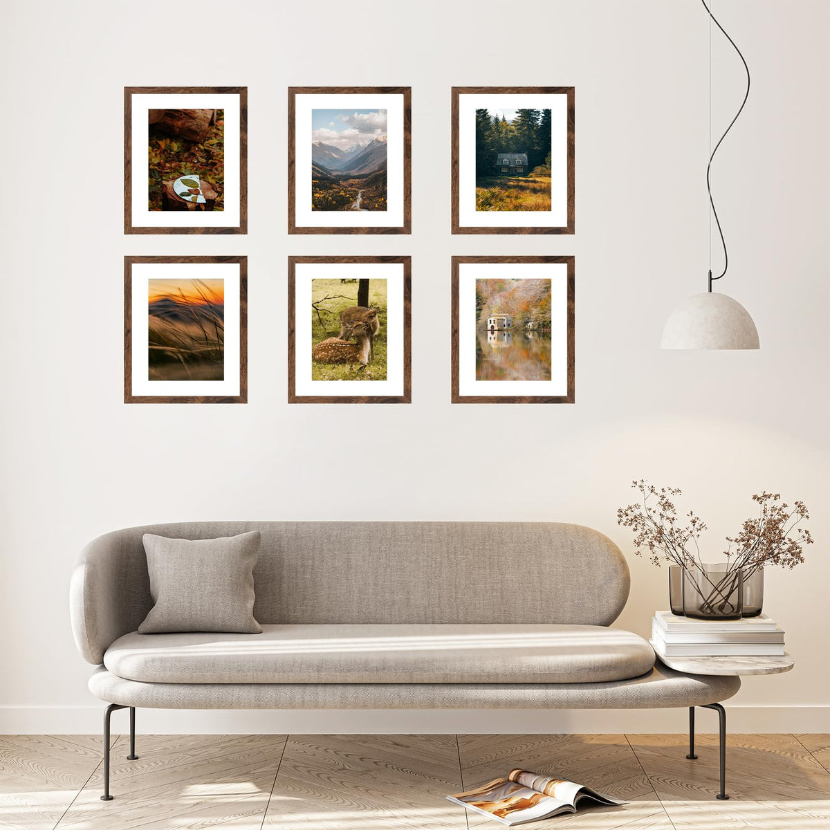 QOTIB 11x14 frame in living room ready for certificates or photos