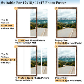 QOTIB 11x17 mat inside showcases photos with a crisp border.