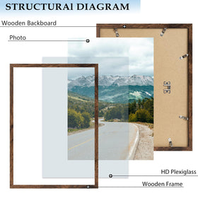 QOTIB 16x24 frame swivel back enables easy photo changes.