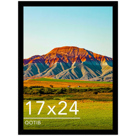 QOTIB 17x24 black frame front view for stylish wall display