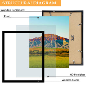 QOTIB plexiglass with removable film for clear viewing