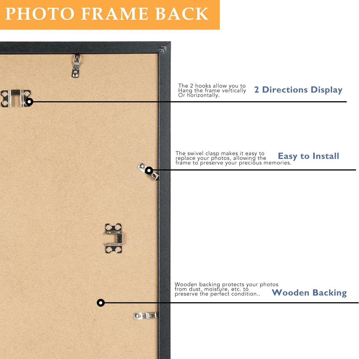 QOTIB wooden engineered 17x24 frame showing sturdy construction