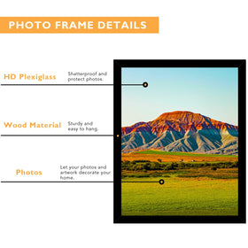 QOTIB black frame in a stylish wall display for home or office.