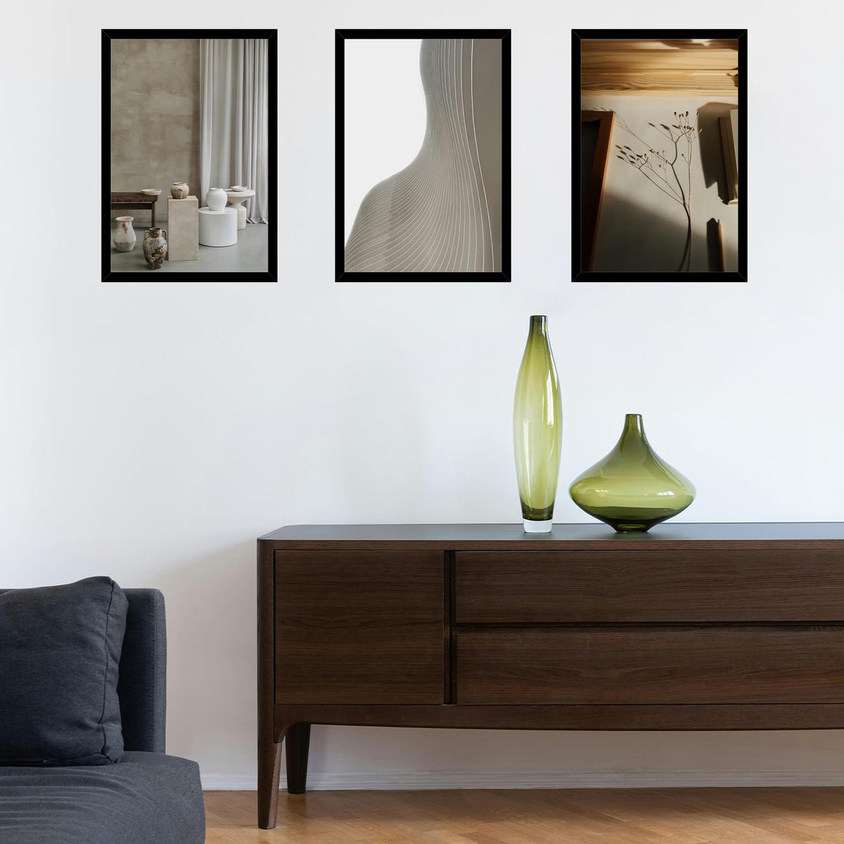 QOTIB horizontal display option shows versatile wall layout.