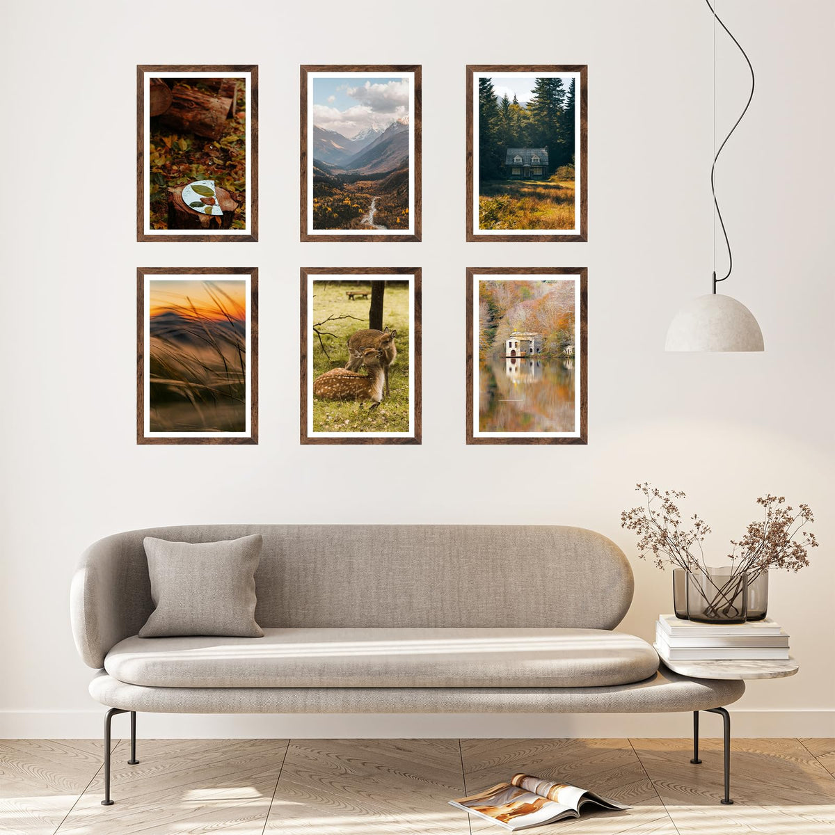 QOTIB horizontal and vertical hanging options fit any wall arrangement.