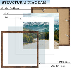 QOTIB back swivel clips enable quick photo swapping on the frame.