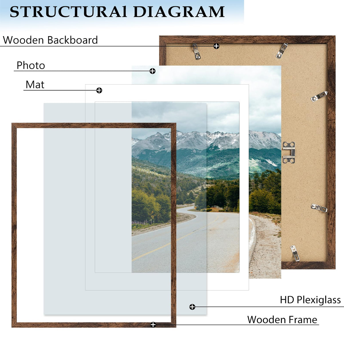 QOTIB vertical wall hanging showcases slim profile display