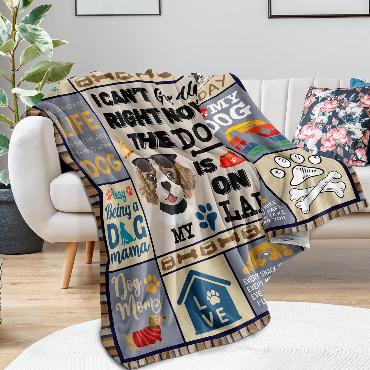 Qotuty fun words print blanket stands out as a gift