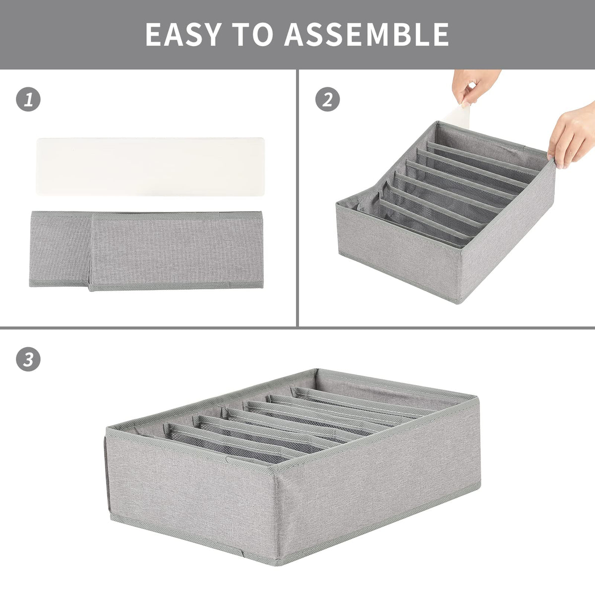Qozary drawer space-saving organizers emphasize durable materials and quick access