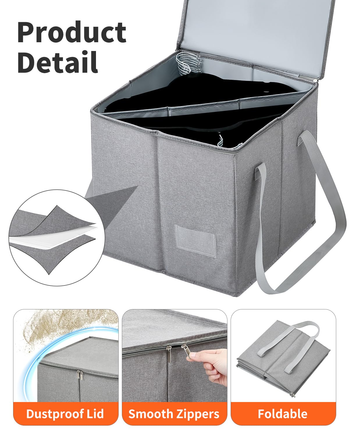 Qozary foldable hanger organizer is easy to assemble and store.