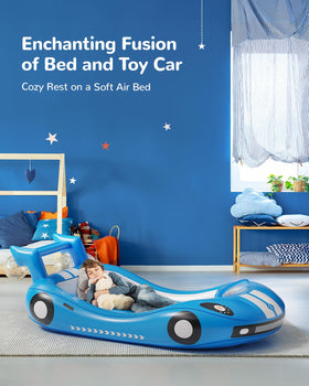 QPAU Toddler air mattress for travel with pump included, quick setup