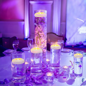 QQFCTOO reusable durable floating candles reduce decoration costs