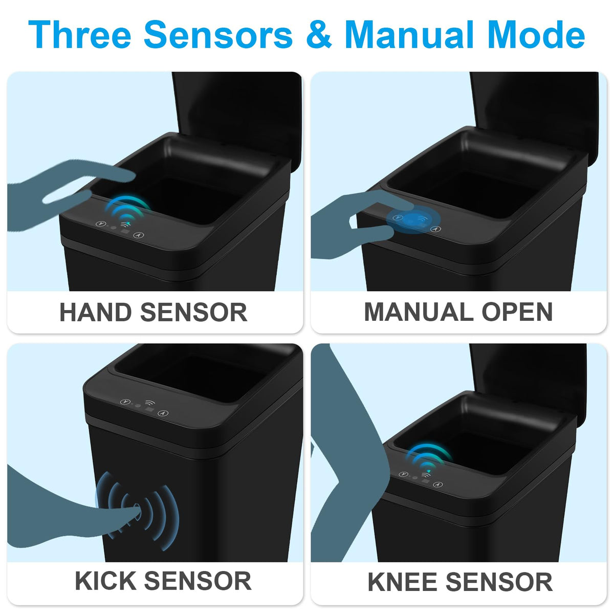 QSFWCSM 2-pack touchless operation promotes hygiene.