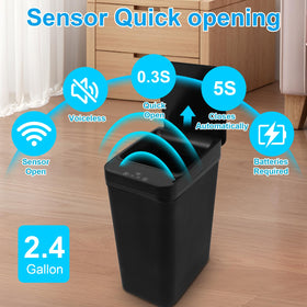 QSFWCSM durable PP material trash can easy to clean and maintain.