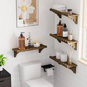 QsQueen shelf in living room used for photos and decor