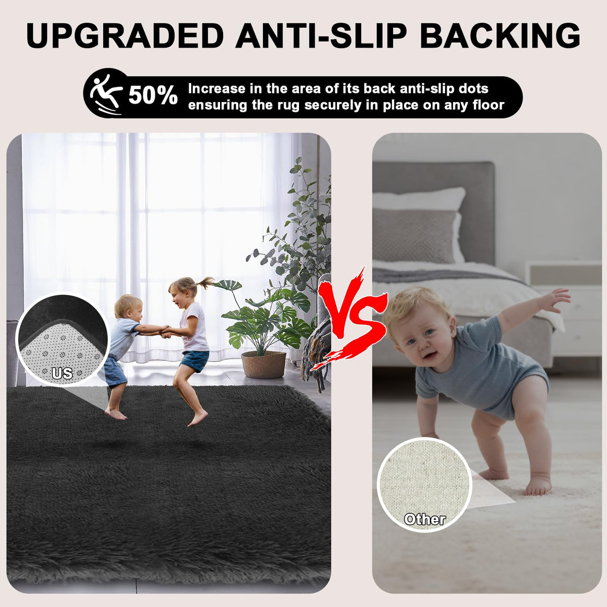 QTOWEJH easy to clean rug suitable for daily use