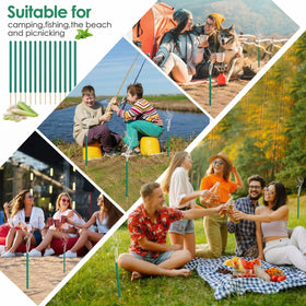 Compact sticks make travel and storage simple for outdoor trips.