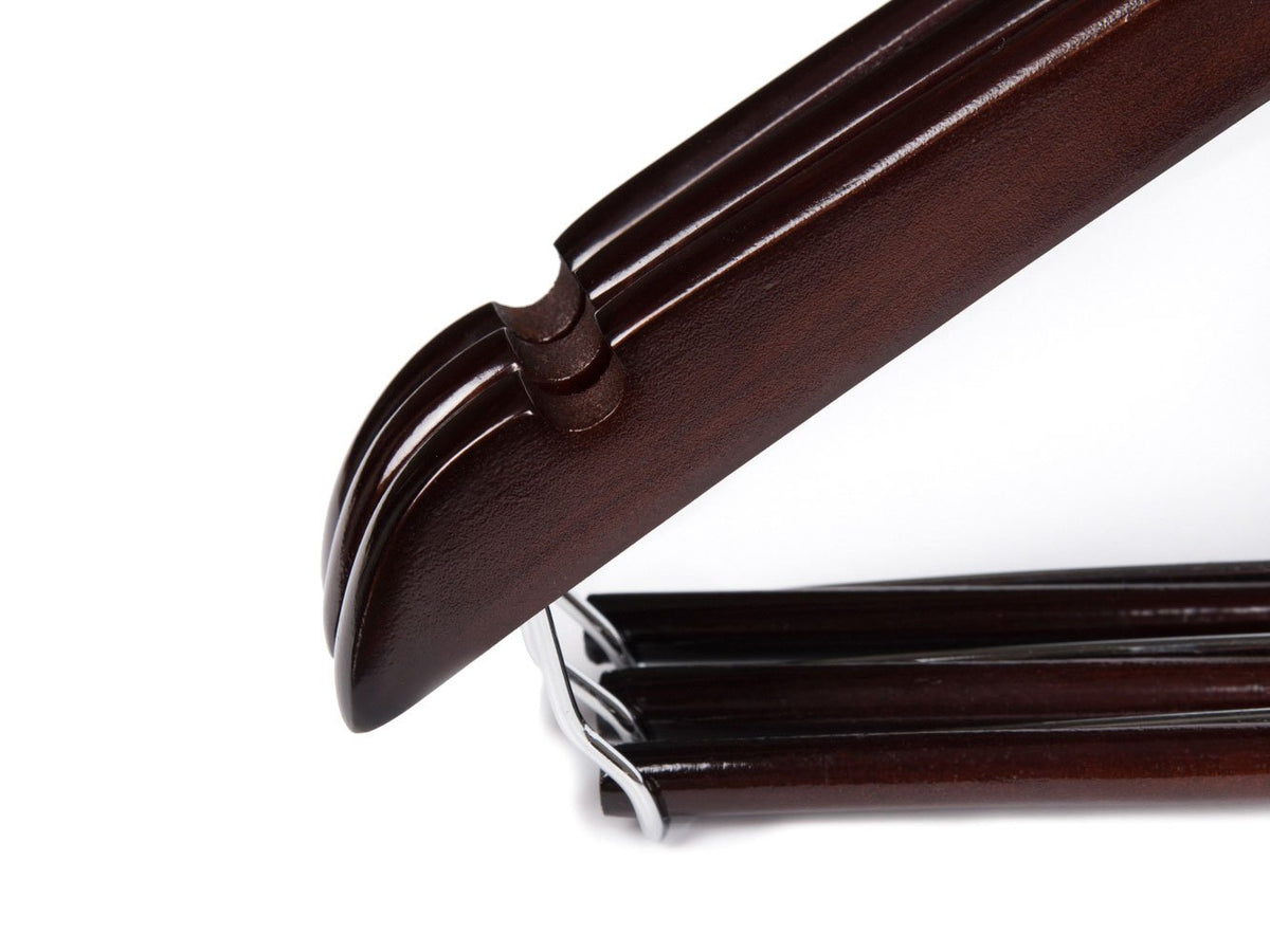 Quality Hangers chrome 360-degree swivel hook fits standard closet rods.
