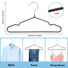 Quality Hangers anti-rust metal hangers for damp or humid spaces.