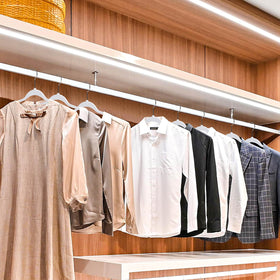 Quality Hangers chrome hook enables quick access from any angle