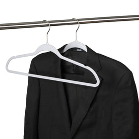 Quality Hangers durable plastic withstands daily wardrobe use.