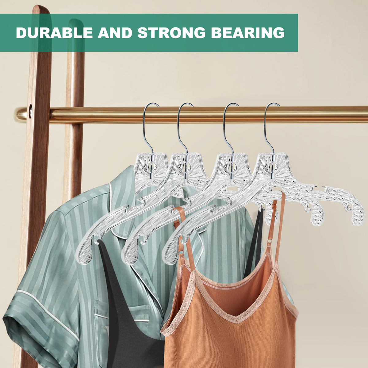 Quality Hangers durable plastic designed for everyday use without warping.